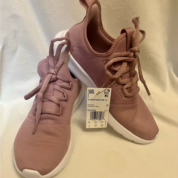 ADIDAS Women’s Cloudfoam Pure 2.0 Sneaker - Magic Mauve - SZ 7 - Picture 2 of 7